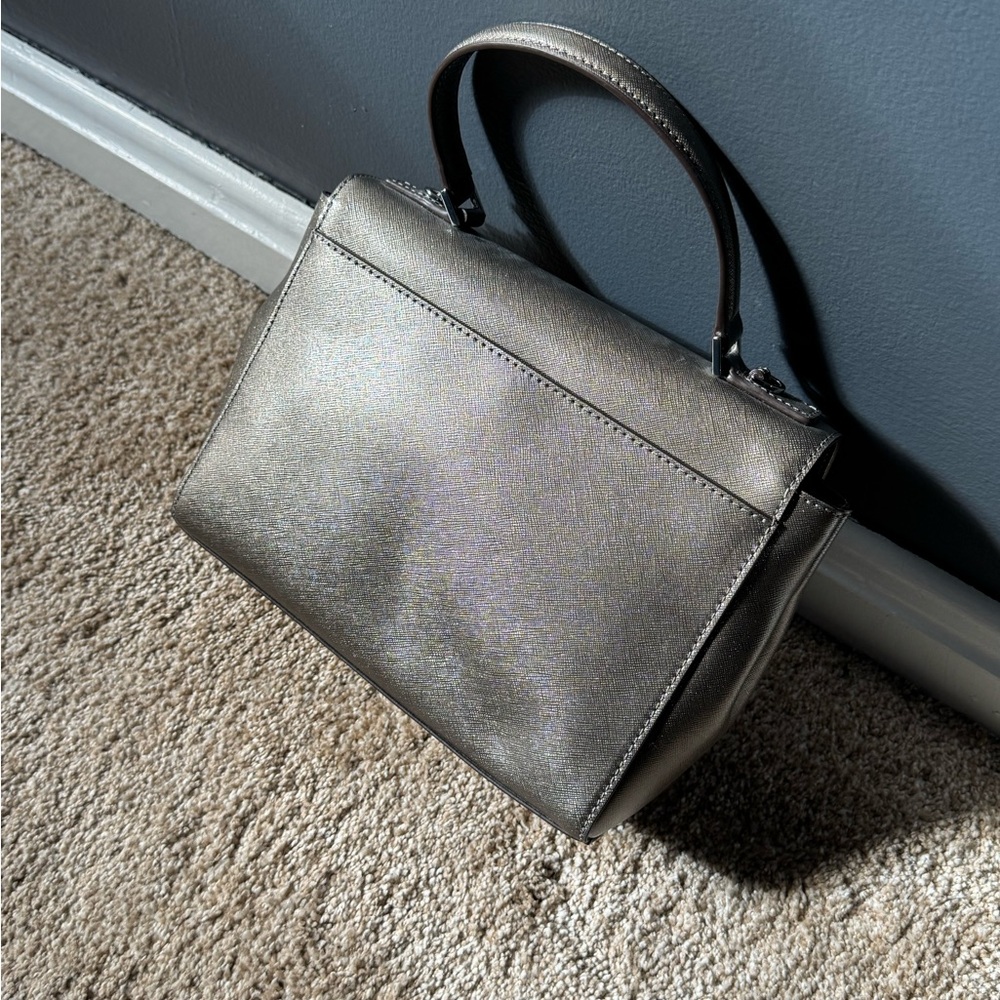 Michael Kors Callie Small Messenger Leather Bag with Shoulder Strap - Picture 12 of 12